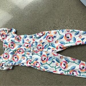 Tea Collection Colorful Leaf Print Bodysuit